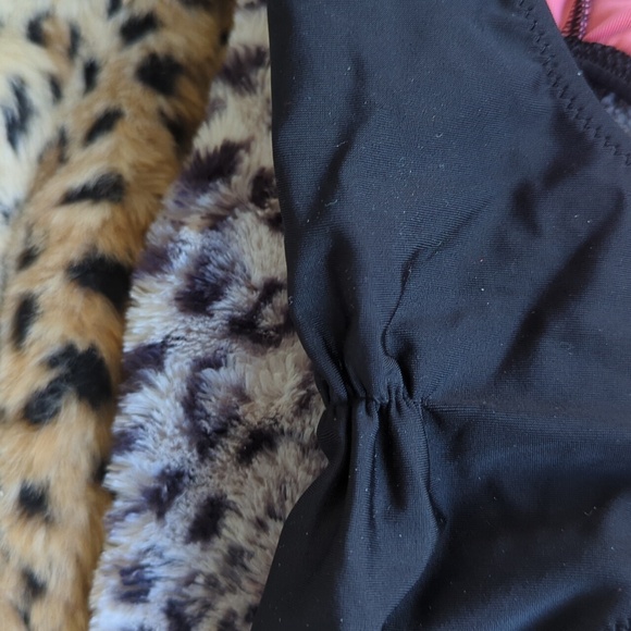 Victoria's Secret Pink Scrunchbutt Bikini Bottom Size small black with pink lemo - Picture 5 of 11